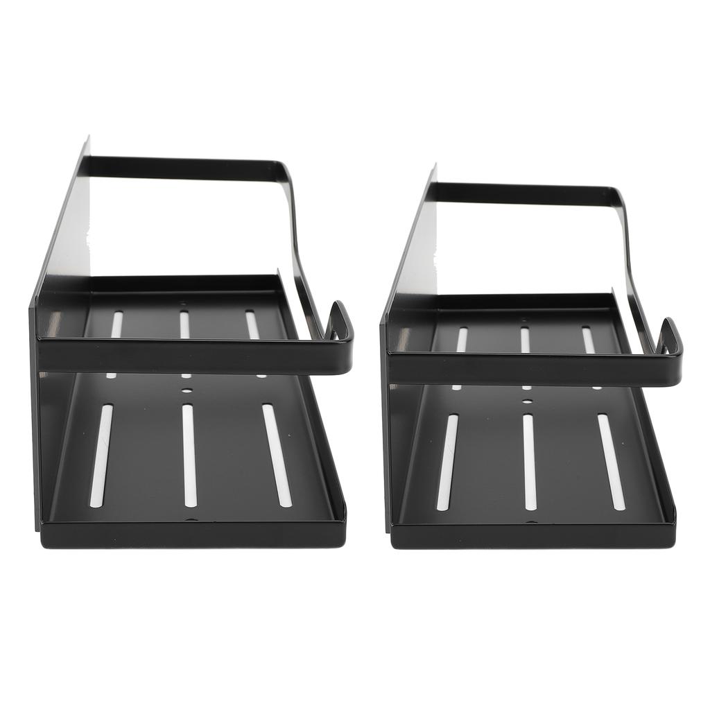 2PCS Magnetic Spice Rack for Refrigerator Carbon Steel Space Saving Spice   Magnetic Shelf for Kitchen Jars Seasoning Bottles
