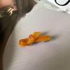 Korean-style Gold Label Small Acetate Bow Duckbill Hair Clip