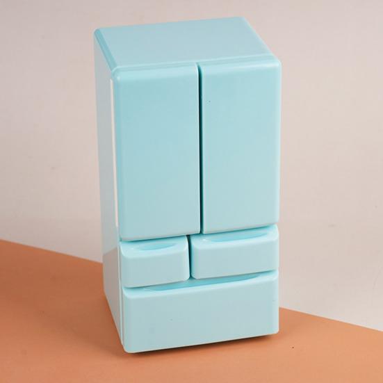 Miniature Refrigerator with Opening Door Realistic Plastic Kitchen Appliance for Toy Room Micro Scene Decor 1/12 Scale Pretend Play Accessory for Kids