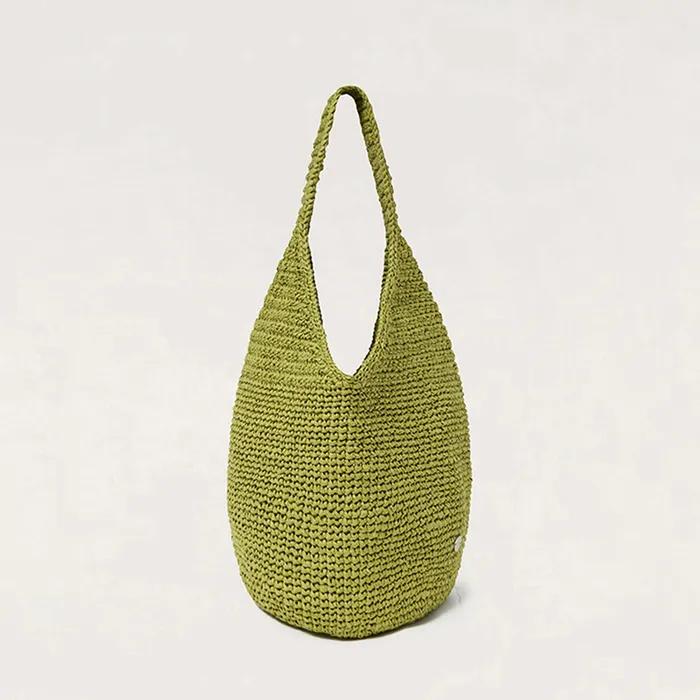 Handmade Net Row Bag - KHAKI