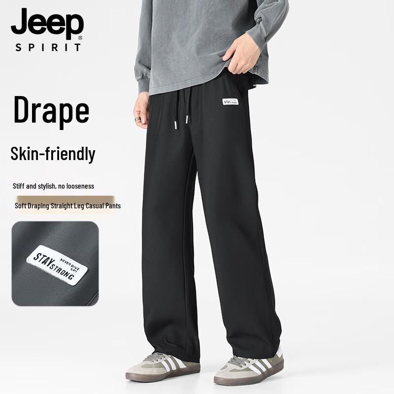 JEEP SPIRIT Men s Fall Trendy Straight-Leg Casual Pants L