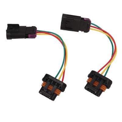 2Pcs Headlight Conversion Wire Harness ABS Plastic Replacement for Polaris Rzr 800 2011?2014