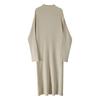 Douyin Tmall Quality Knitted Dress Women's Autumn and Winter New Pit Strip Straight Inner Long Knee Bottom Long Dress