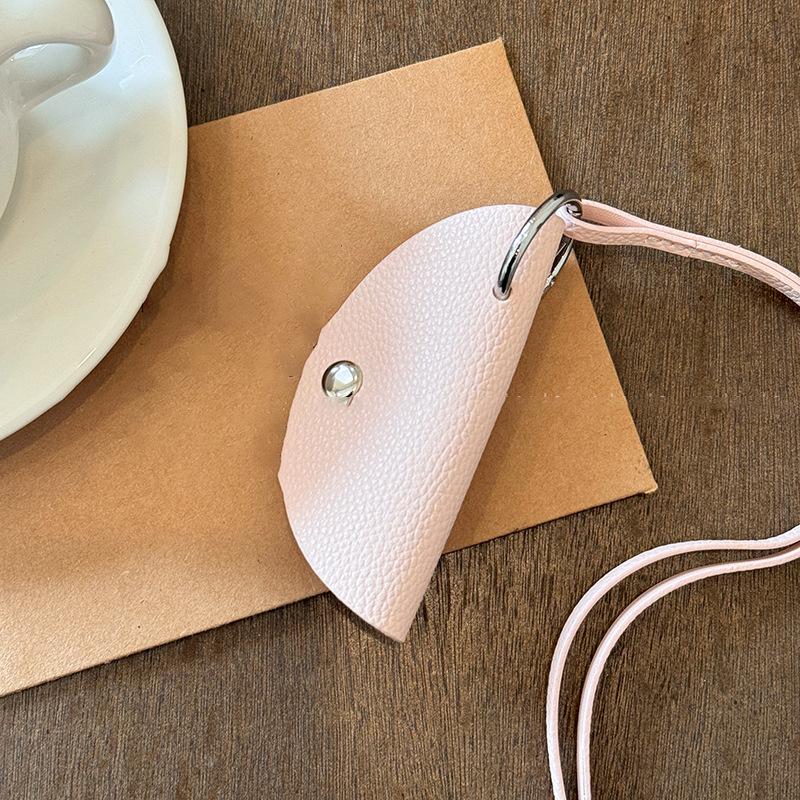 Frühlingsfarben Leder Knödeltasche Halskette Damen Halsbrillenclip Schmuck tragbar einfacher personalisierter Schmuck