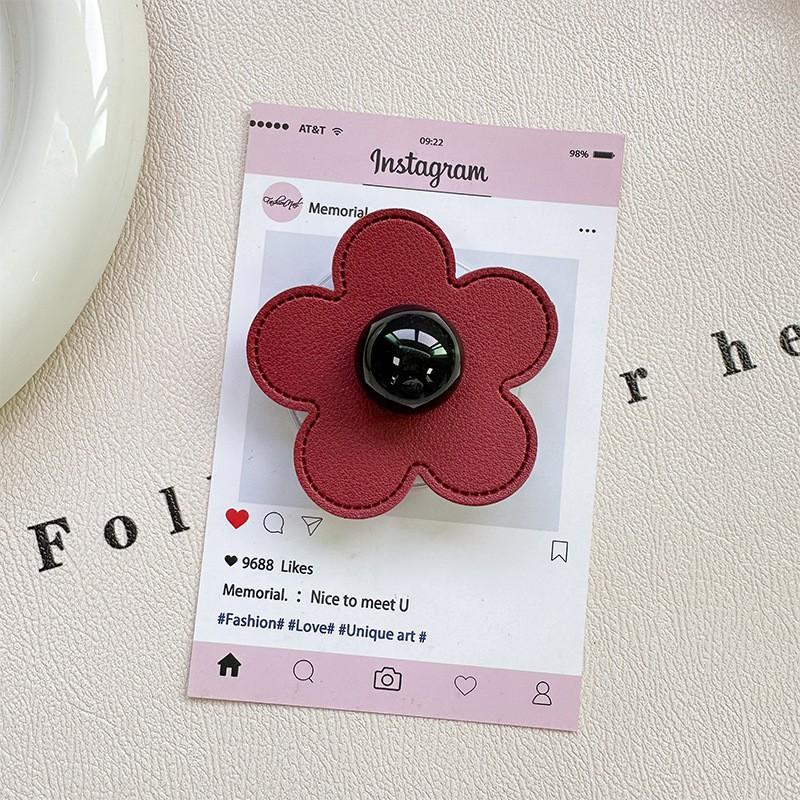 

Solid Color Round Bead Flower Phone Airbag Holder Magnetic Suction Adhesive Stable Cross-border Wholesale Ring Grip Internet Famous Gift