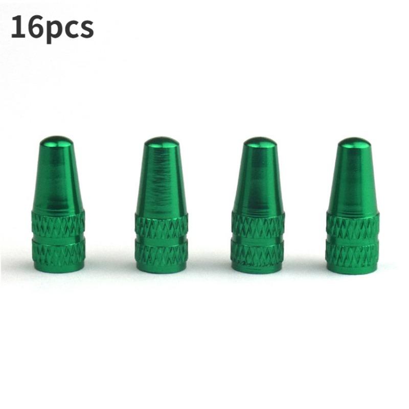 16pcs Aluminum Alloy Bicycle Tire Valve Cap Road Bike Covered Protector Road MTB Tyre Dustproof Valve