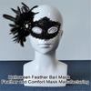 Masquerade Mask Half Face Mask Rhinestones Mask Party Mask Feather Mask Halloween Mask Evening Proms Mask