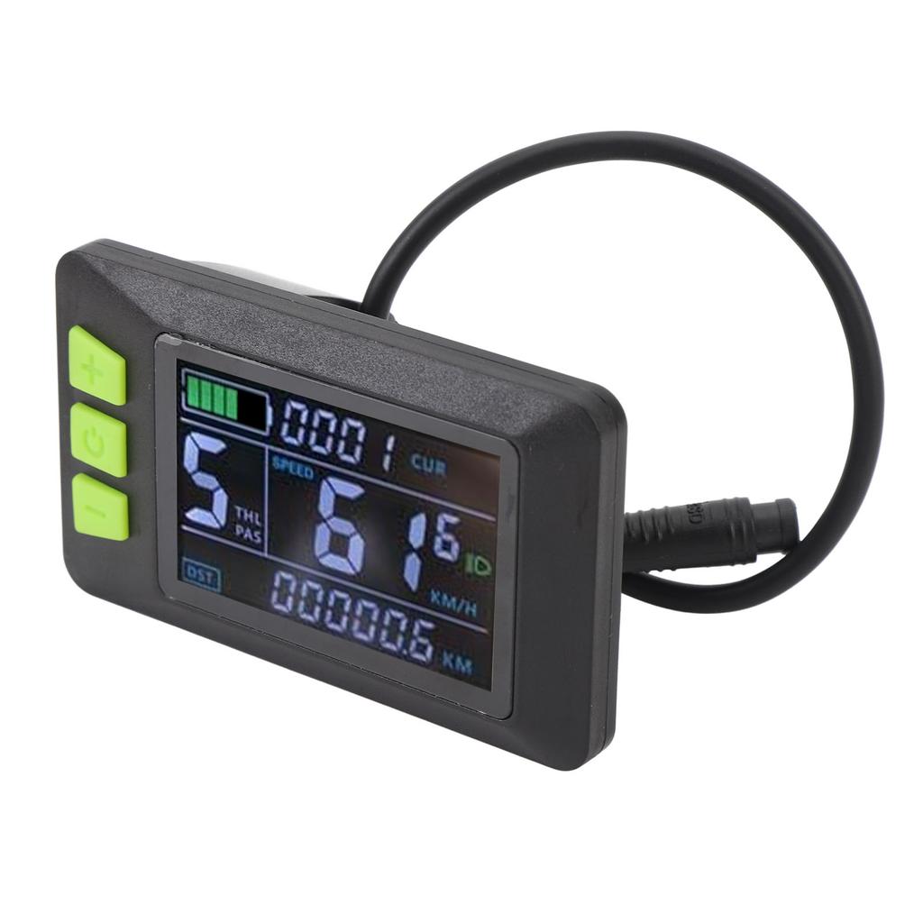 Electric Scooter LCD Display Meter 6 Pin Water Resistant Electric Scooter Display Control Panel for 24V 36V 48V 52V 60V