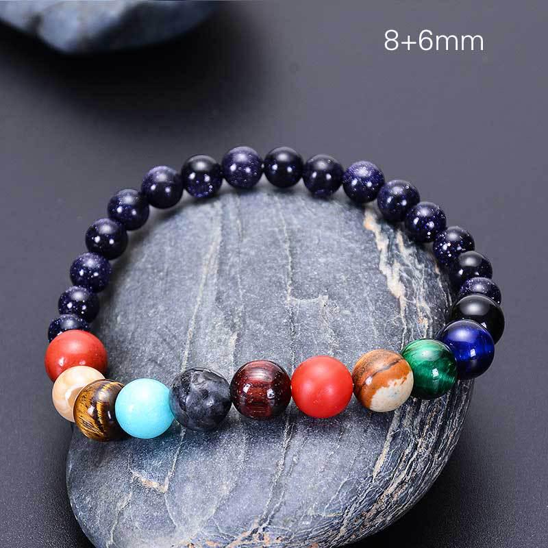 JYL TS Bracelet Starry Sky  Cosmic Beads Invites Wonder & Ambition Planet (8+6mm)