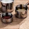 125ml/250ml Induction Sauce Pan Stainless Steel Hot Oil Pot Milk Pan Small Saucepan with Ergonomic Handle