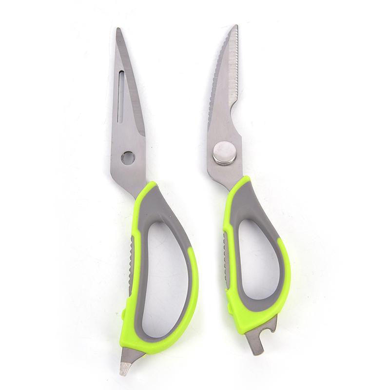 Multifunction Kitchen Cutter Knife Shears Scissors Heavy Duty 8 Features