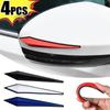 Car 4pcs Antis-scratch Protective Sticker Body Bumper Anti-collision Protection Door Rearview Mirror Edge Guard Rubber Strip Interior Mirrors 6