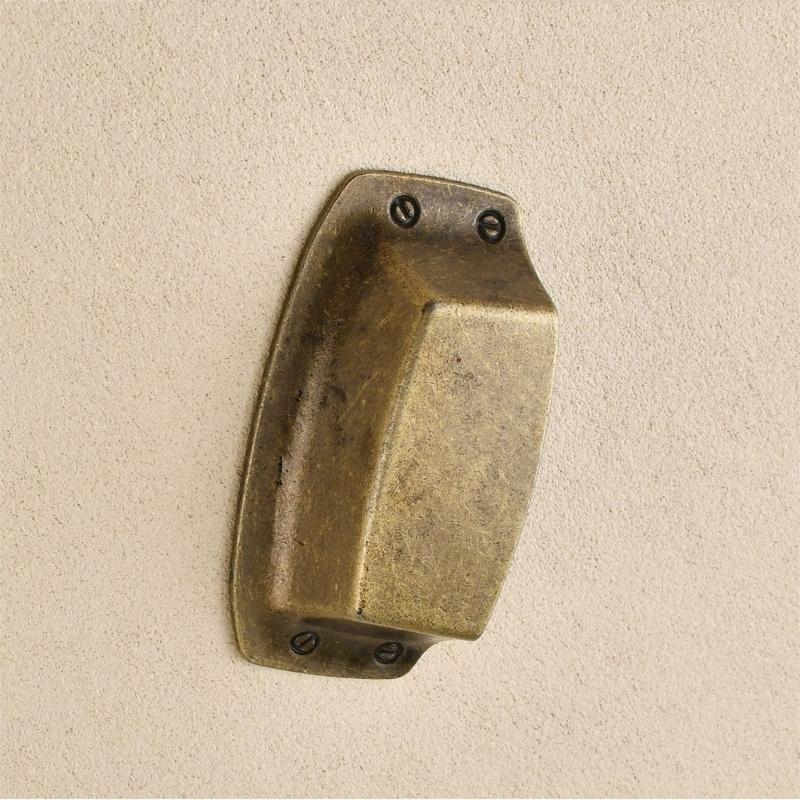 Ergonomic Curvilinear Form Handles for Drawer Entrances Offering Traditional Look and Strong Construction for Residential Application