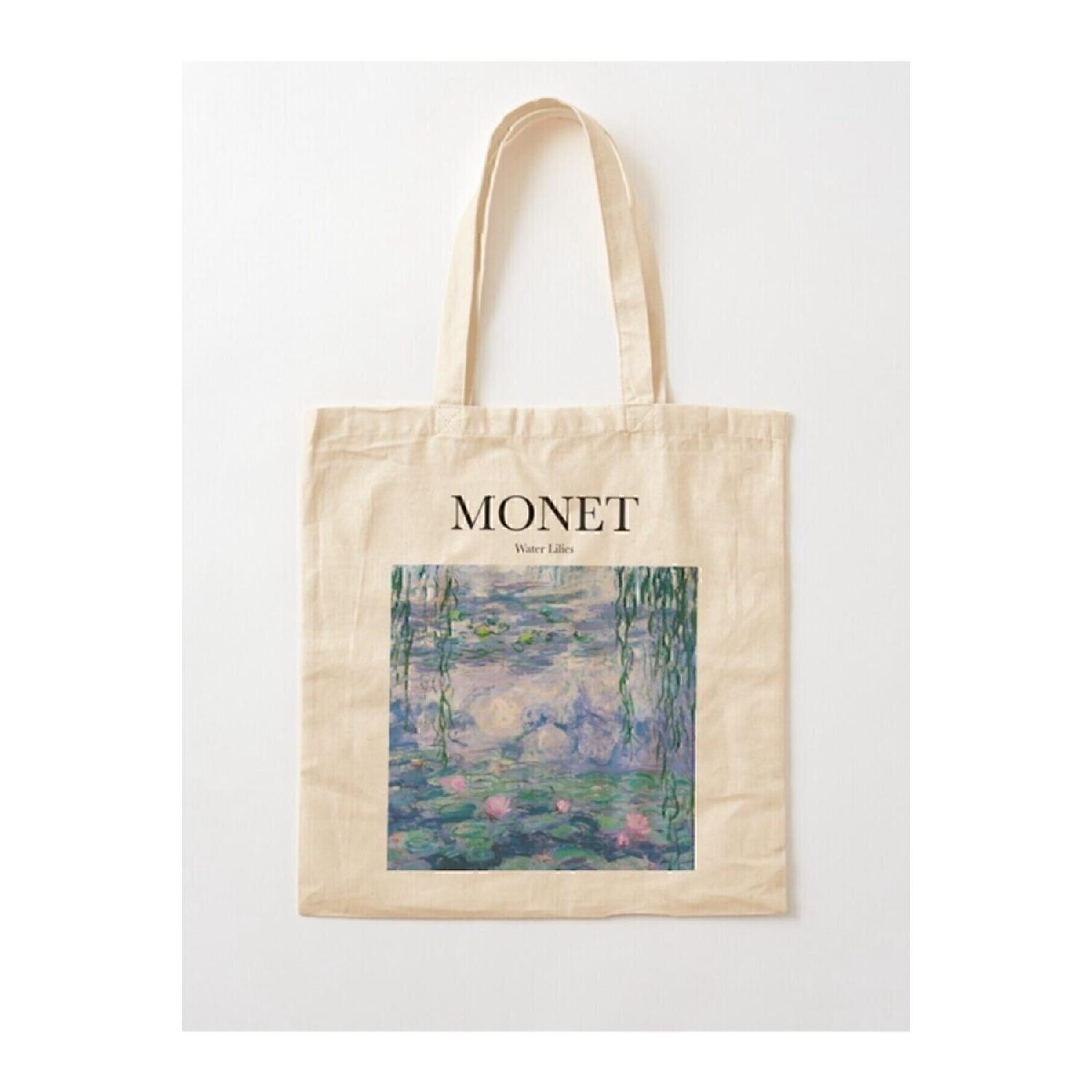 

Моне - лілії, надруковані на необробленому полотні Standart