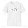 La Linea Walking Unisex TShirt The Line Osvaldo Cavandoli TV Original Round Collar Individuality T Shirt Print Y2k Streetwear#Color(2)