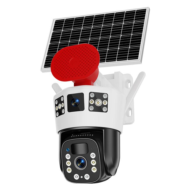 360° HD Solar-Powered Outdoor Camera with Night Vision and Remote Mobile Monitoring