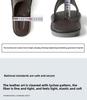 Men's Large Genuine Leather Cowhide Slippers - Non-Slip, Summer Home Comfort, Plus Sizes Available