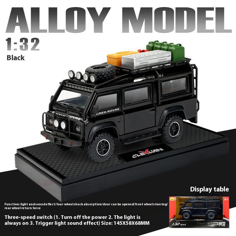 

1:32 alloy van model toys, cool sound and light, strong return force, four-wheel shock absorption, Christmas gift