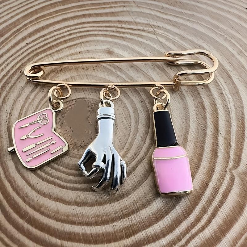 Fashion Waist Clip Brooch & DIY Accessories for Manicure Tools - Creative Mother's Day Gift (Anti-Exposure Design)