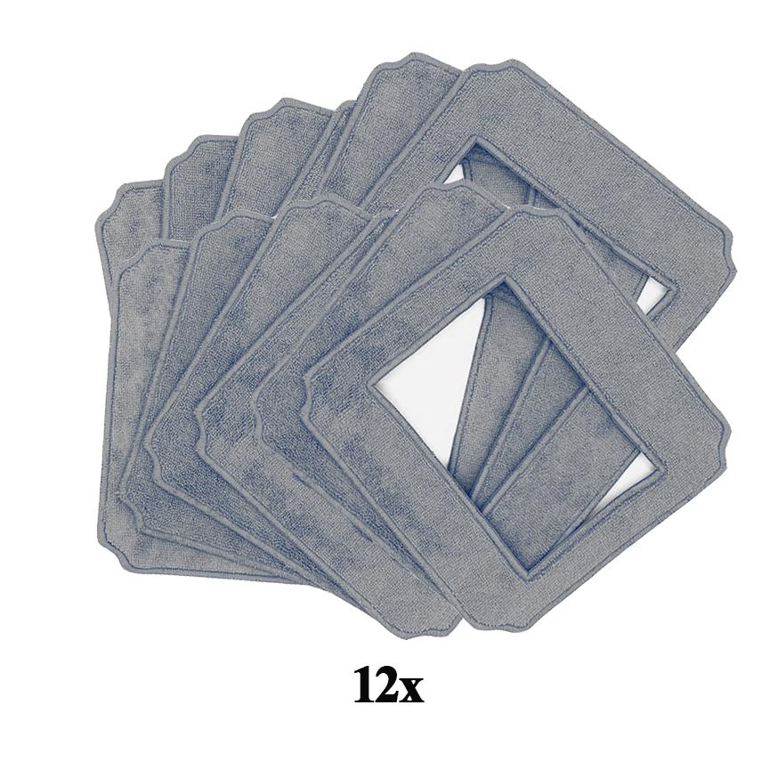 Glass Cleaning Mops for W140 Vacuum Cleaner Robot , 24x24cm Washable Clothes Rags for Washing Windows Spare Parts Accessories