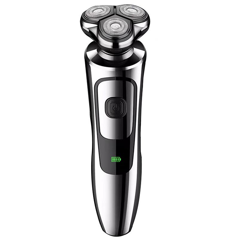 New three-in-one men's razor nose hair trimmer push white push bald electric shaver reciprocating beard cutter