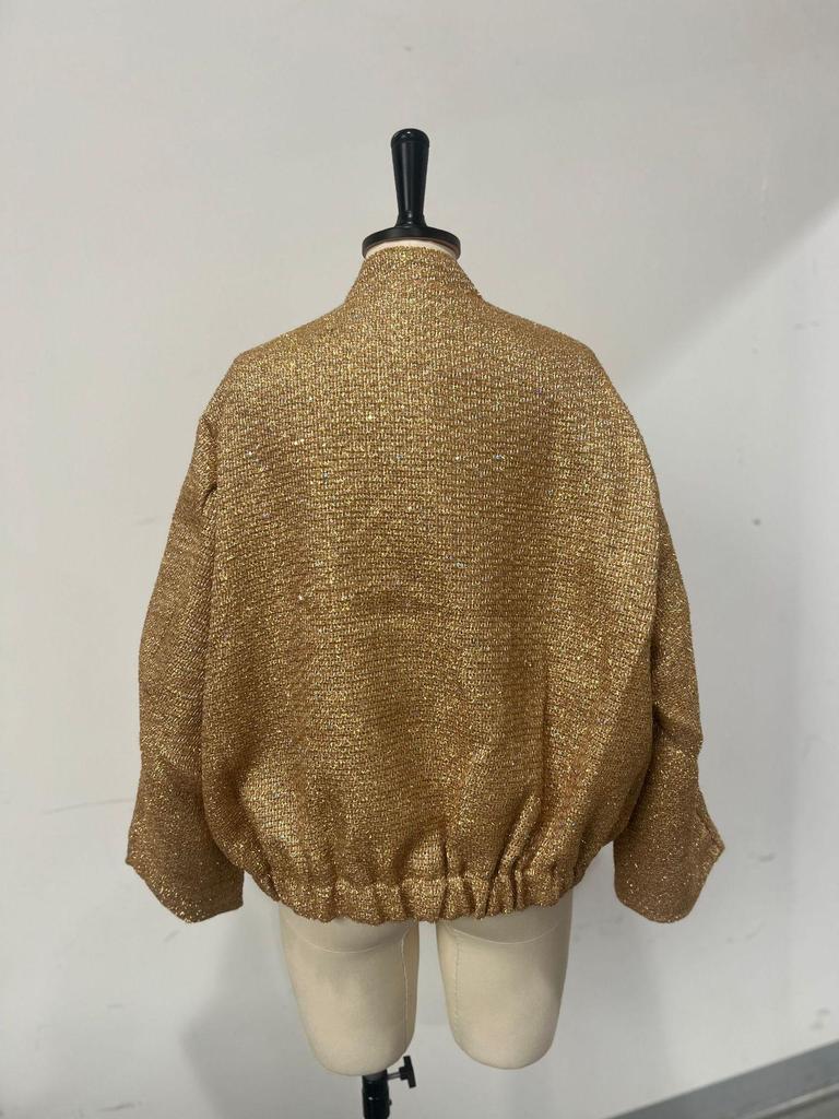 2025 European & American Spring Women's Stand Collar Sequin Jacket