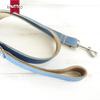 Custom Brown Denim Dog Leash and Collar Set