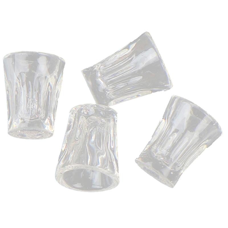 4Pcs/Set Dollhouse Miniature Accessories Mini Resin Transparent Cup Simulation Model