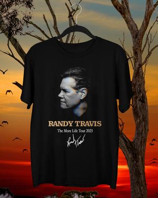 NEW Randy Travis The More Life Tour 2025 Gift Fan Black All Size T-Shirt AR1265