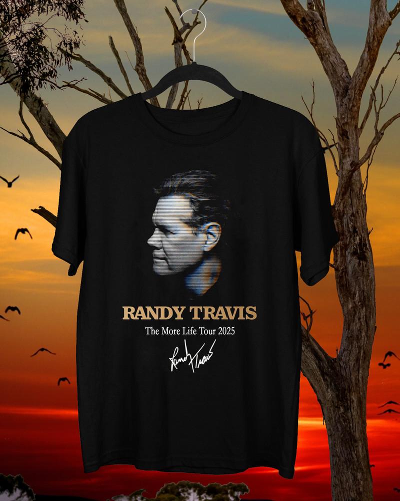NEW Randy Travis The More Life Tour 2025 Gift fan Black All Size T-Shirt AR1265 Unisex T-Shirt S