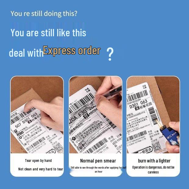 Neuling-Spezial: ¥5 Rabatt - Thermopapier & Korrekturflüssigkeit zur schnellen Entfernung von Express-Informationen