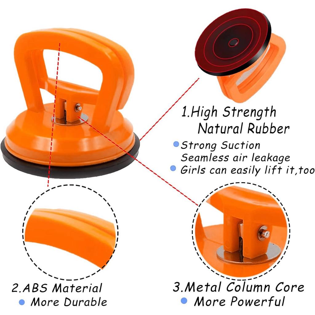3 Pcs Dent Puller Suction Cup For Car Dents - Car Dent Puller Kit Small Dent Remover Tool For Car Dent Removal Kit - Suction Cup