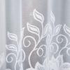 Bastia - Ready-Made Jacquard Curtain With A Cut At The Bottom - 300X180 Cm - White