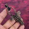 Blue Sunstone Pendant Copper Wire Wrapped Cow Face Pendant Real Gemstone Jewelry