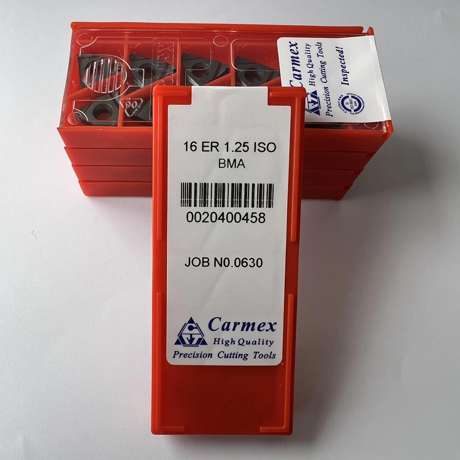 

Original / 16ER1.25ISO BMA / Industrial indexable Carbide Inserts 10 Pcs