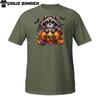Kitschiges Halloween Waschbär T-Shirt | Niedliches Kürbisdesign | Lustiges Herbsttier T-Shirt