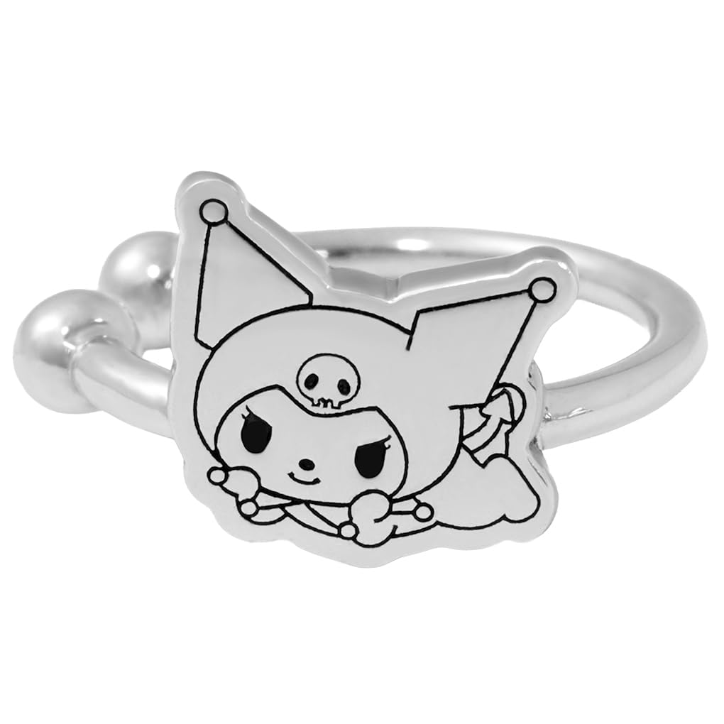 

Срібна лімітована серія Sanrio Kuromi Накладка на вухо Ліве вухо Срібна Kuromi [Shinjuku Kura] (1 шт) Сережка, 925, Товар, Жіночий