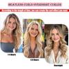 No Heat Hair Curling Rod Bow Headband with 2 Scrunchies Clip Women Overnight Sleeping Velvet Hair Curler Long Hair Curls Roller Styling Tool