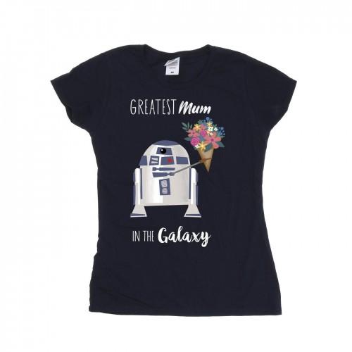 STAR WARS Womens/Ladies R2D2 Greatest Mum Cotton T-Shirt