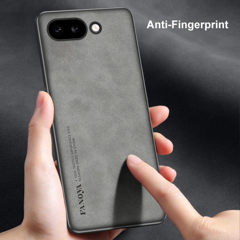 For Google Pixel 9A Case Luxury PU Leather Phone Case For Google Pixel 9A 5G Back Cover Matte Silicone Shockproof Protection