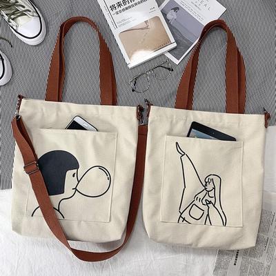 Dámské Tote Bags Kabelka Dámská Taška přes rameno Tašky přes rameno Bavlna Látková taška pro dívky