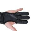 1Pc Faux Leather 3 Fingers High Elastic Guard Protective Archery Shooting Glove