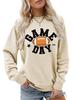 Colorful Football Letter Crewneck Sweatshirt - Game Day Long Sleeve Casual Wear