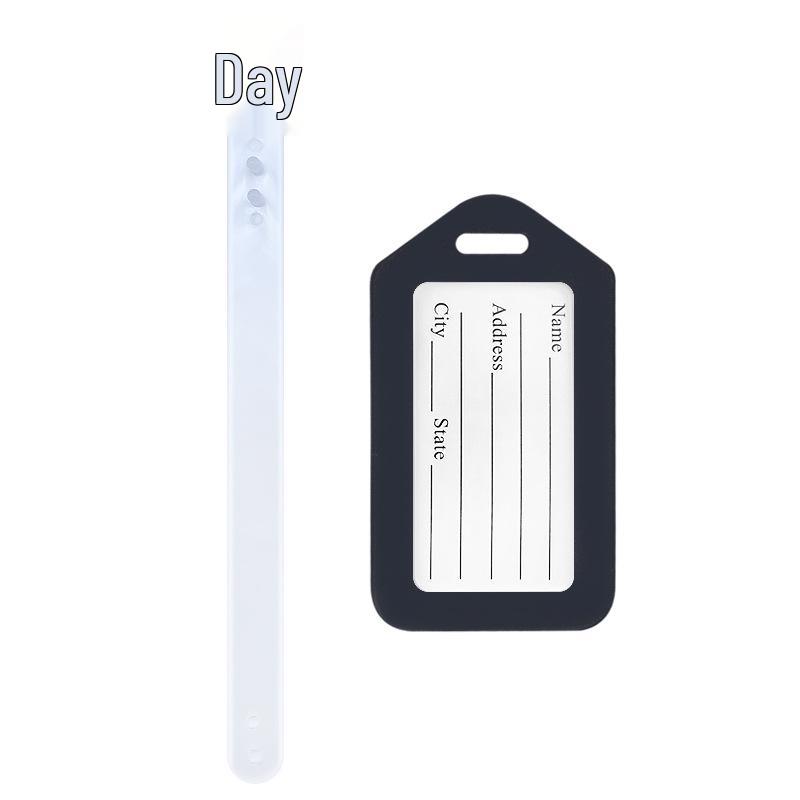 Airplane Luggage Tag Identifier: Suitcase Name & Boarding Pass Label.