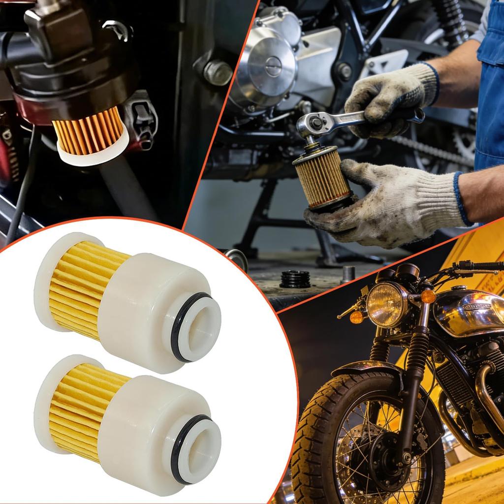 68V-24563-00-00 Fuel Filter Replacement for Ya-ma-ha 50HP 60HP 75HP 90HP 115HP 4 Stroke Outboard Motor, Mercury 881540 Sierra 18-7979 (2-Pack)