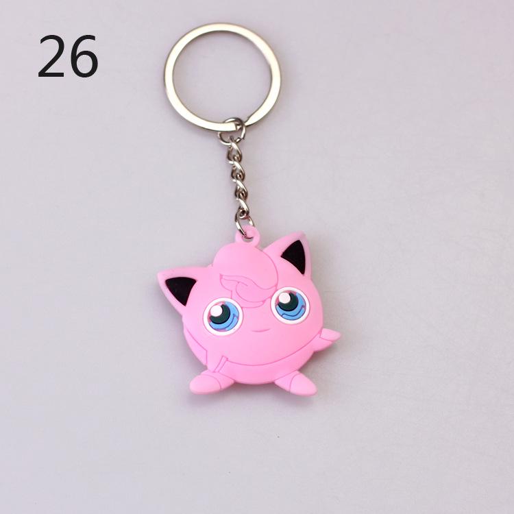 Pokemon Keychain: Pikachu, Dragonite, Eevee Figure Pendant