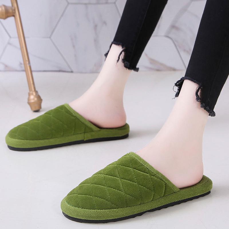 Non-Slip Foam Sole Cotton Slippers for Men & Women - Warm, Silent, and Ideal for Home or Guest Use In Spring, Autumn, and Winter