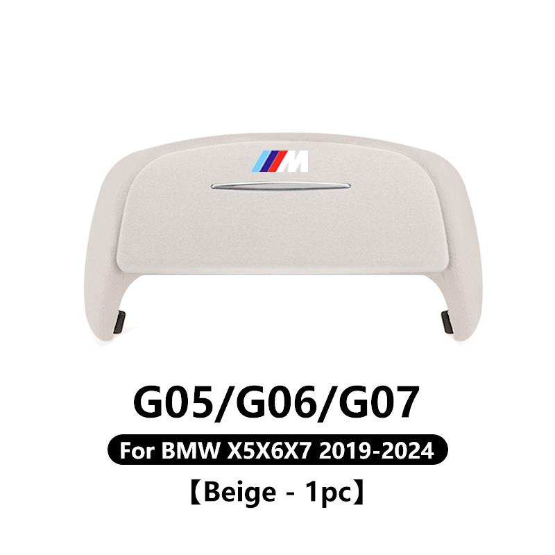 2025 Heißes Auto Graues Wildleder Sonnenbrillenetui Auto Dachaufbewahrung Zubehör Brillenetui Für BMW 5er Serie G60 X3 iX3 G01 X4 G02 X5 G05