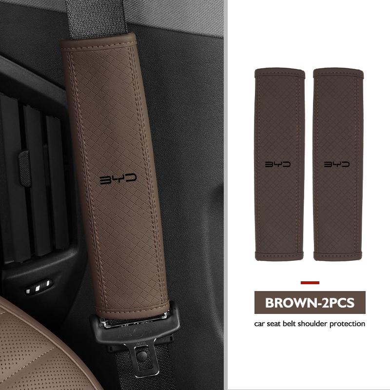 Car Safety Belt Cover Shoulder Protective Pad Anti-slip Pads Auto Accessories For BYD 3 Yuan F3 E6 F0 G3 I3 Plus Ea1 Song Max