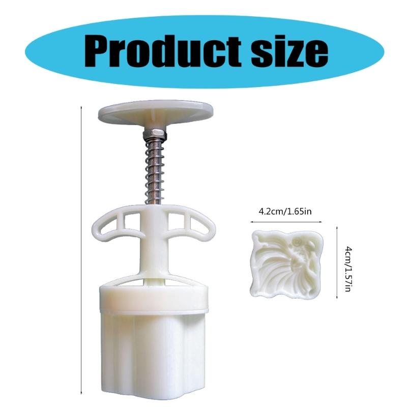 Ice Skin Pastries Mold Hand Pressed Mooncakes Mold Festival Bean Pastes Cake Molds Dessert ABS Moulds for Cooking Lover